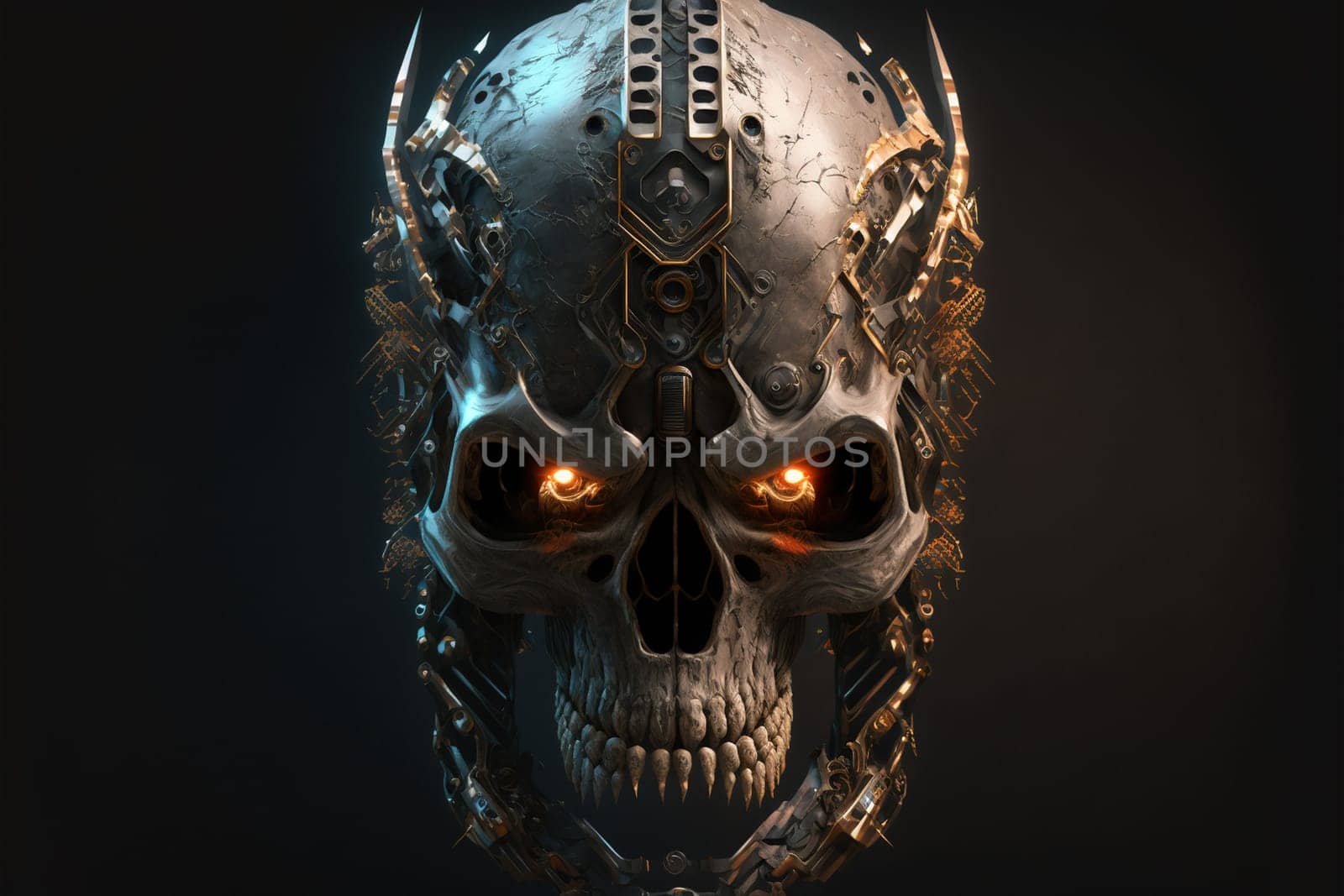 Skull of a human size robot