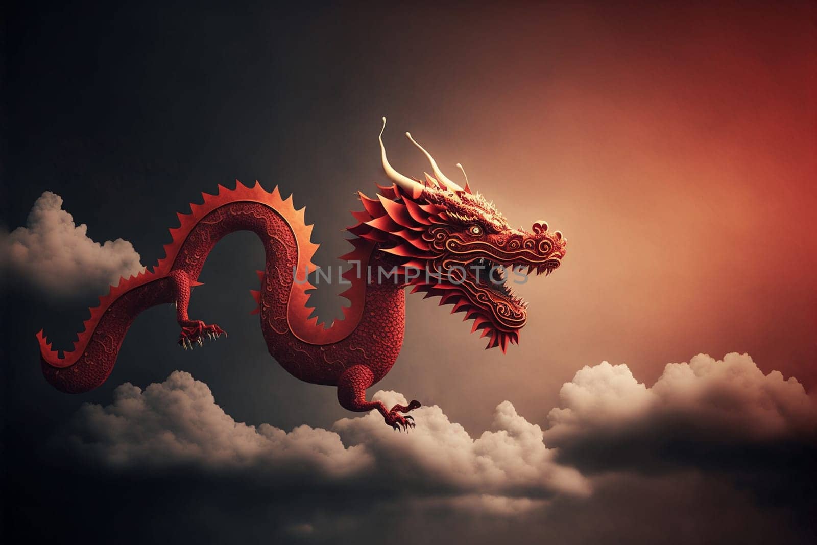 Flying dragon for Chinese New Year