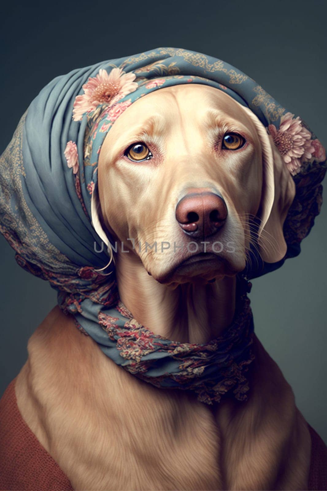 Beautifol dog with human clothes