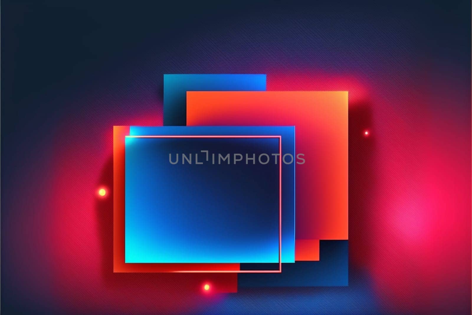 Red blue neon gradient