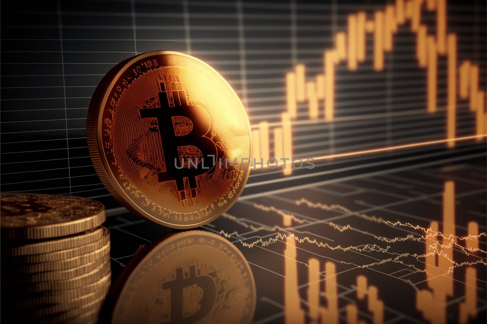 Cryptocurrency golden bitcoin coin