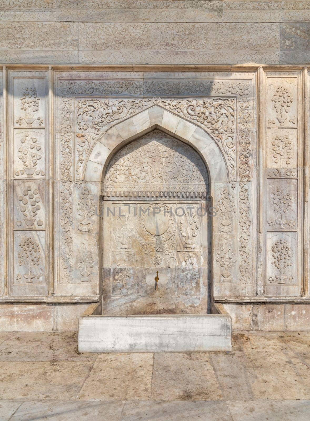 Kilic Ali Pasha Fountain, Kilic Ali Pasa Cesme, or Tophane fountain, an 18th century public water fountain, or Sabil, built by Ottoman sultan Mahmud I, suited at Beyoglu District, Istanbul, Turkey