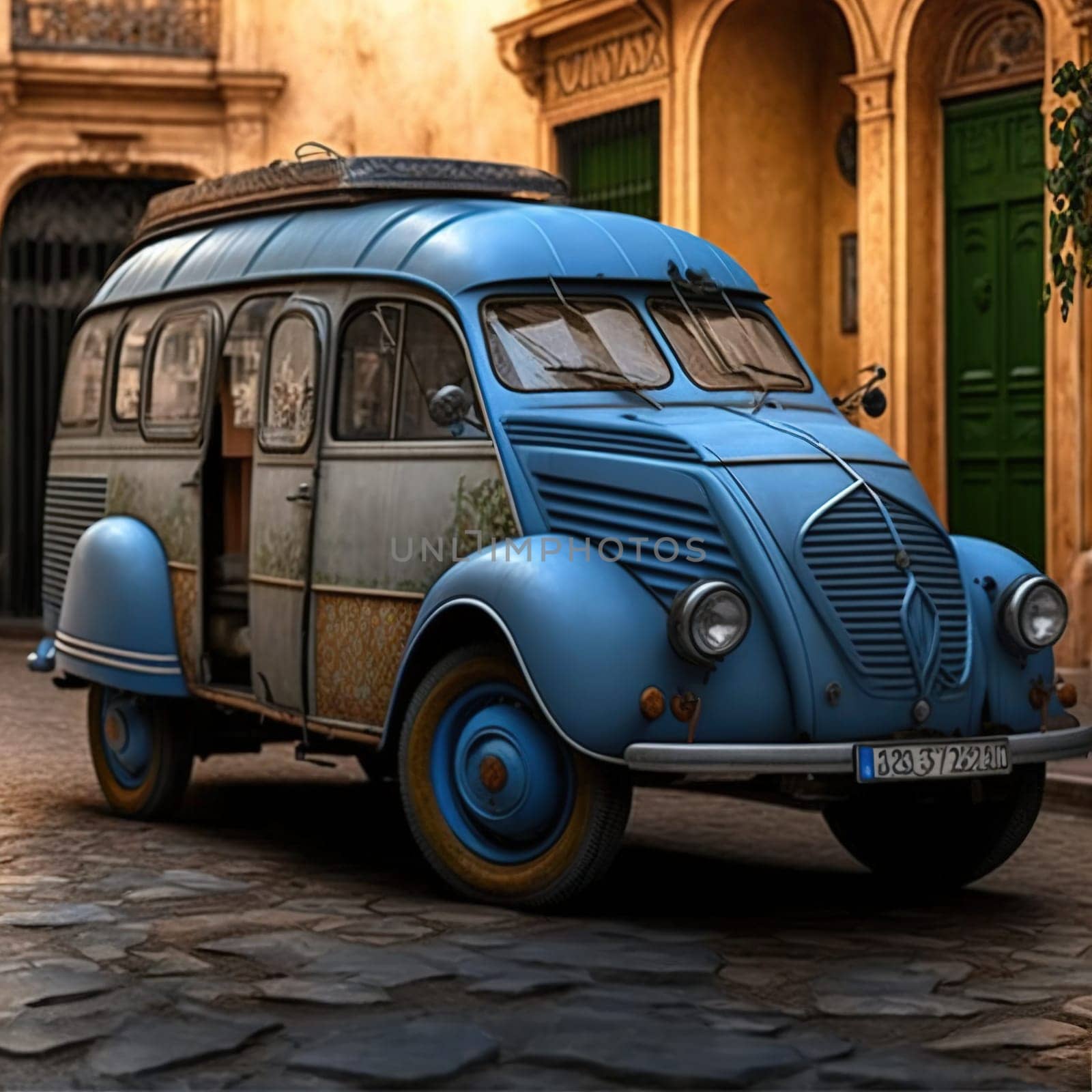 This proud piece captures the iconic and enduring beauty of the Peugeot brand vehicles, which were produced in Algeria and are closely associated with the country. The painting showcases the vehicle's durability and versatility, set against the diverse landscape of the country.