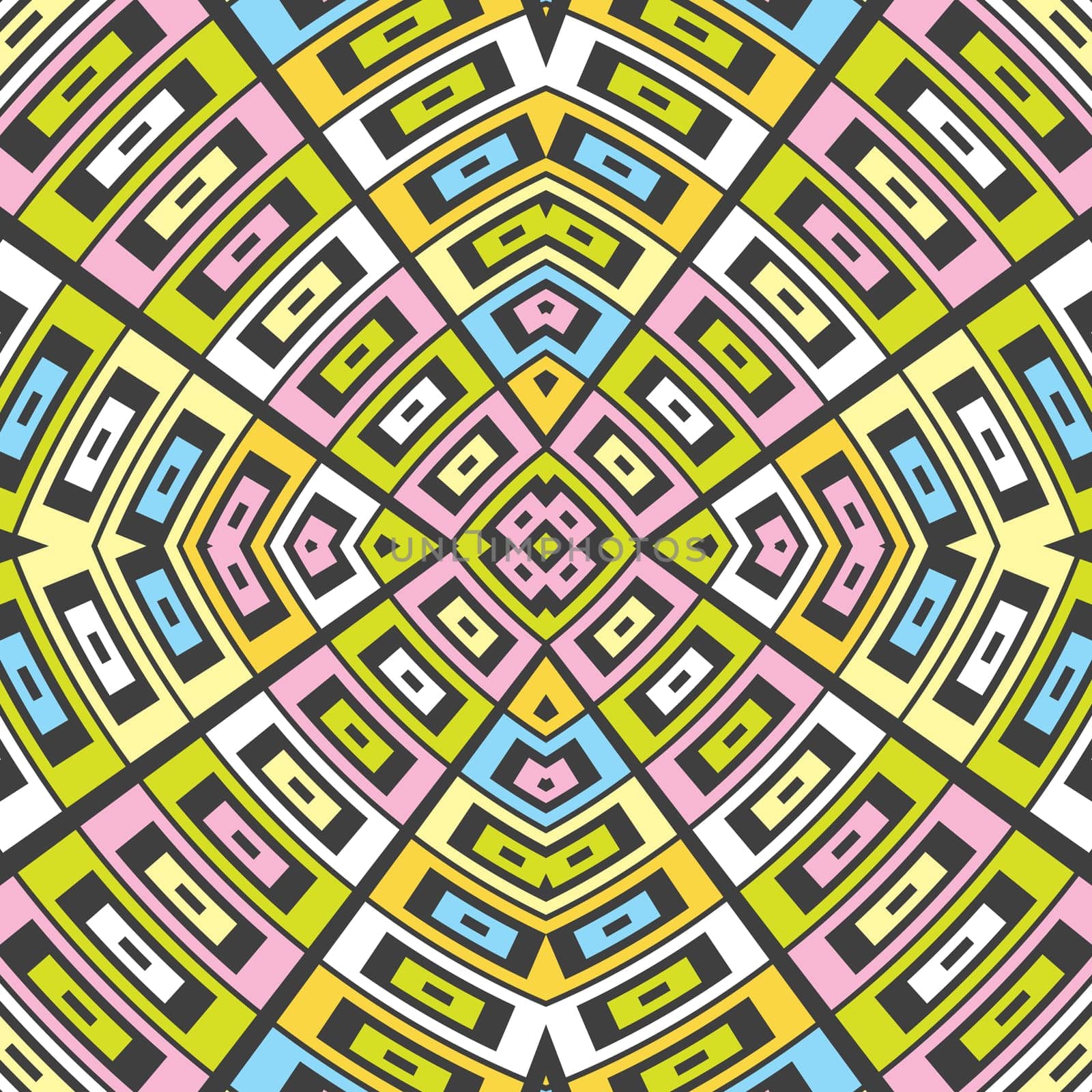 Abstract geometric background with concentric polygons