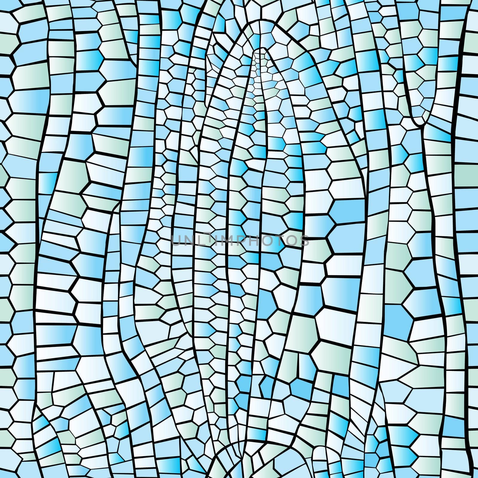 Blue abstract animal print seamless pattern