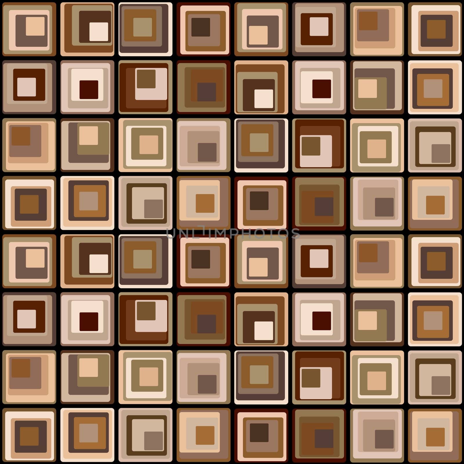 Brown geometrical pattern with squares