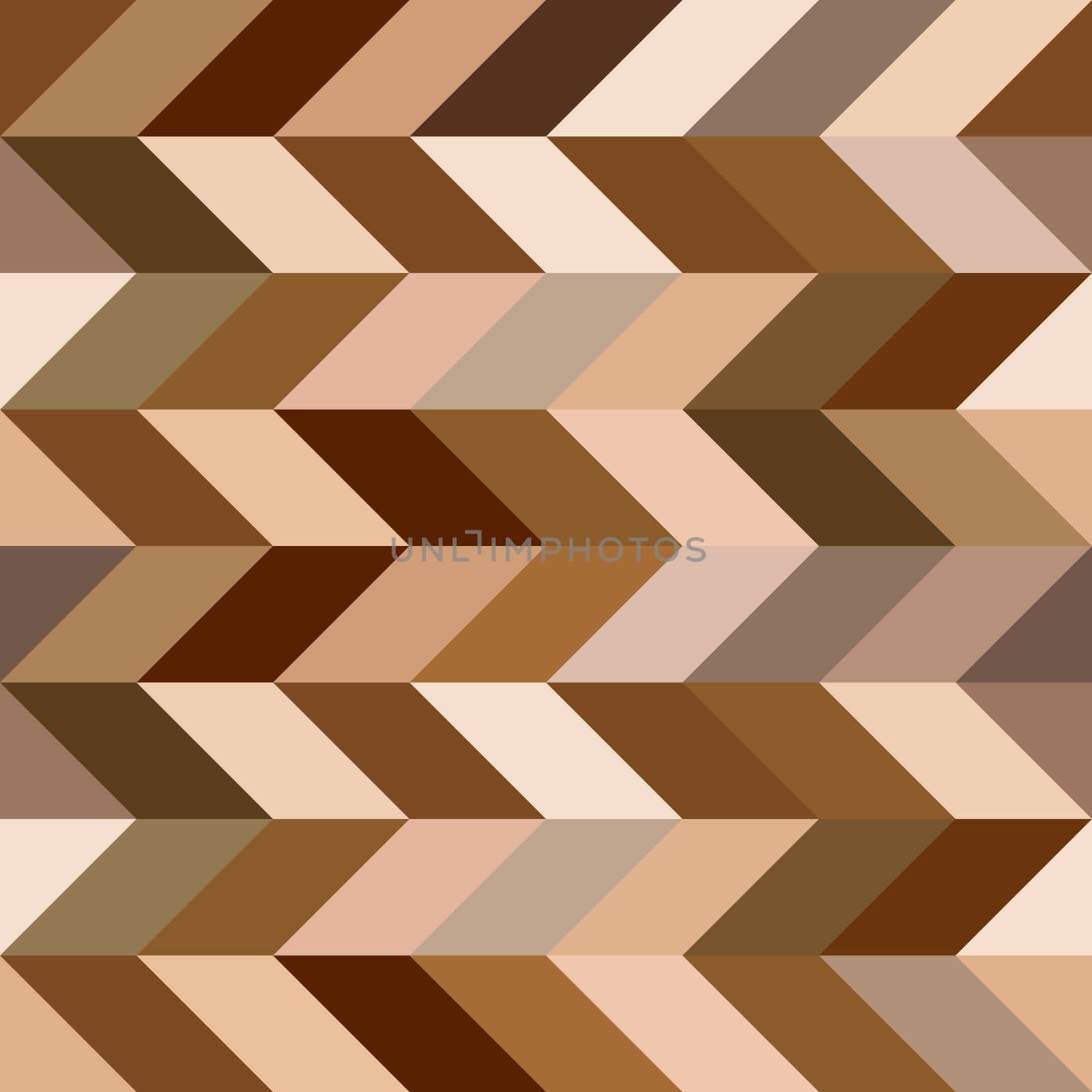 Brown zig zag geometric seamless pattern