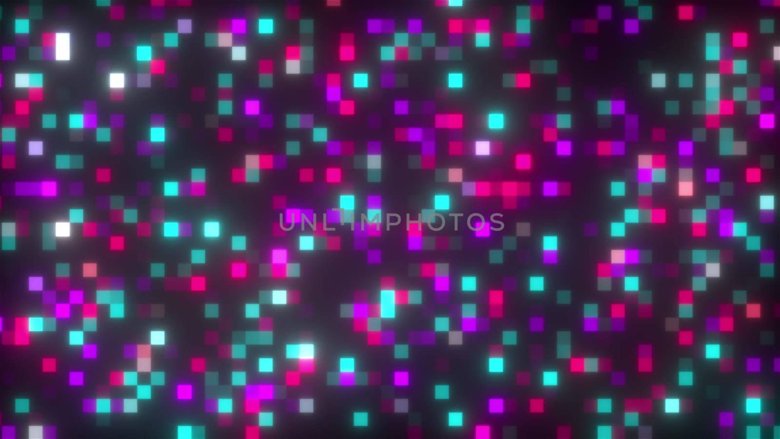 Digital squares. Computer generated 3d render