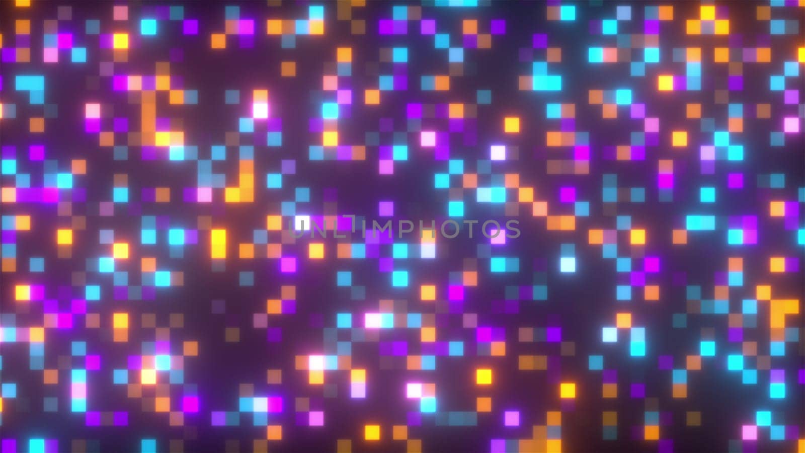 Digital squares. Computer generated 3d render