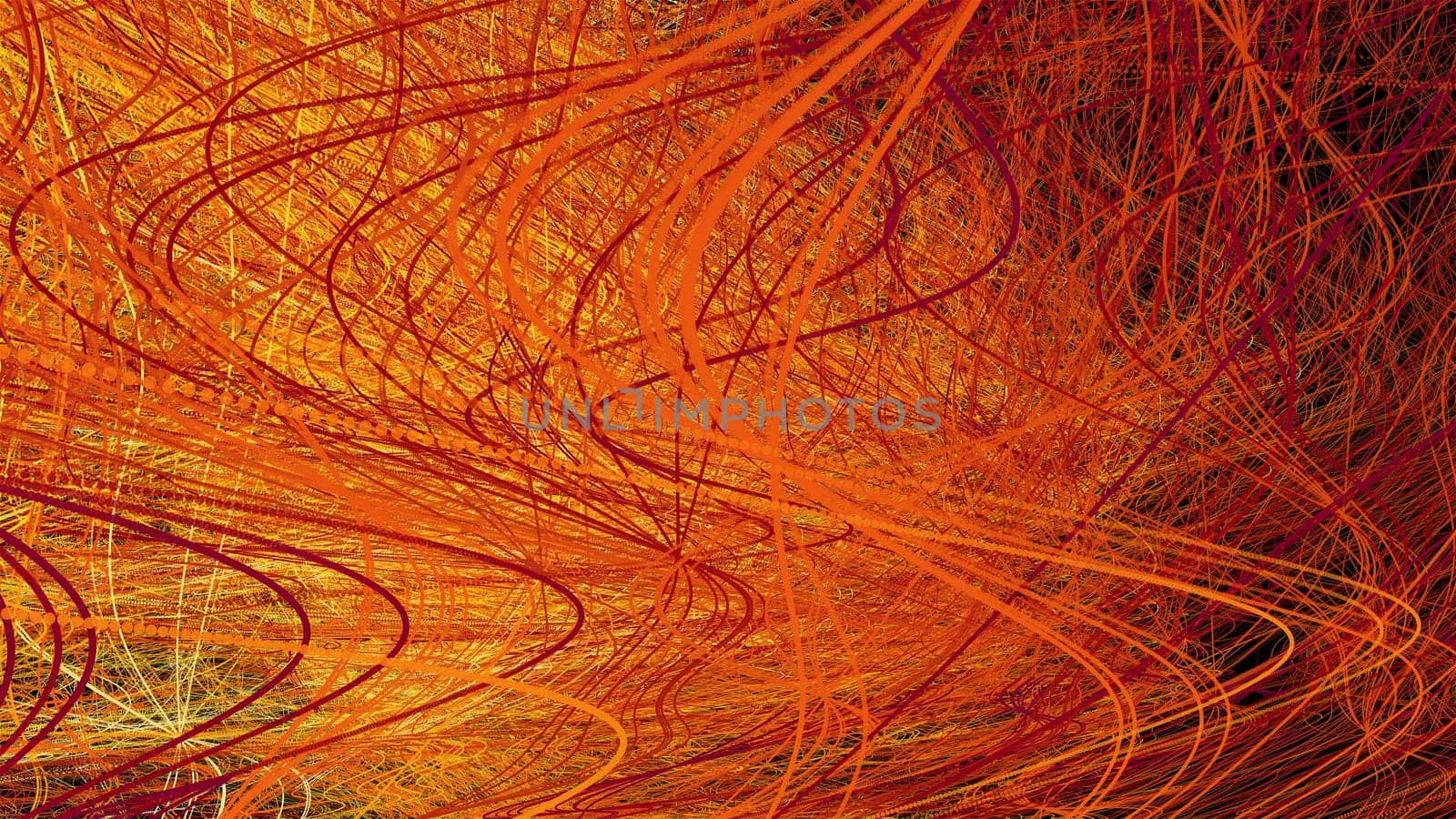 Curved lines. Computer generated 3d render
