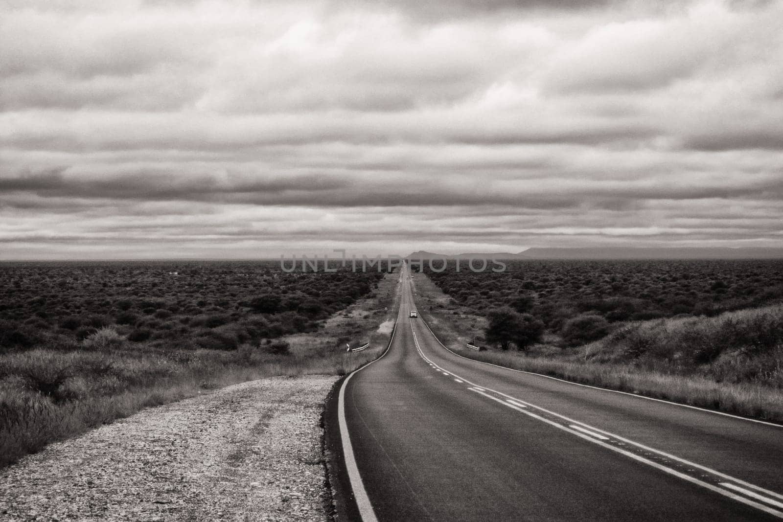 Landscape in Namibia during the rainy season