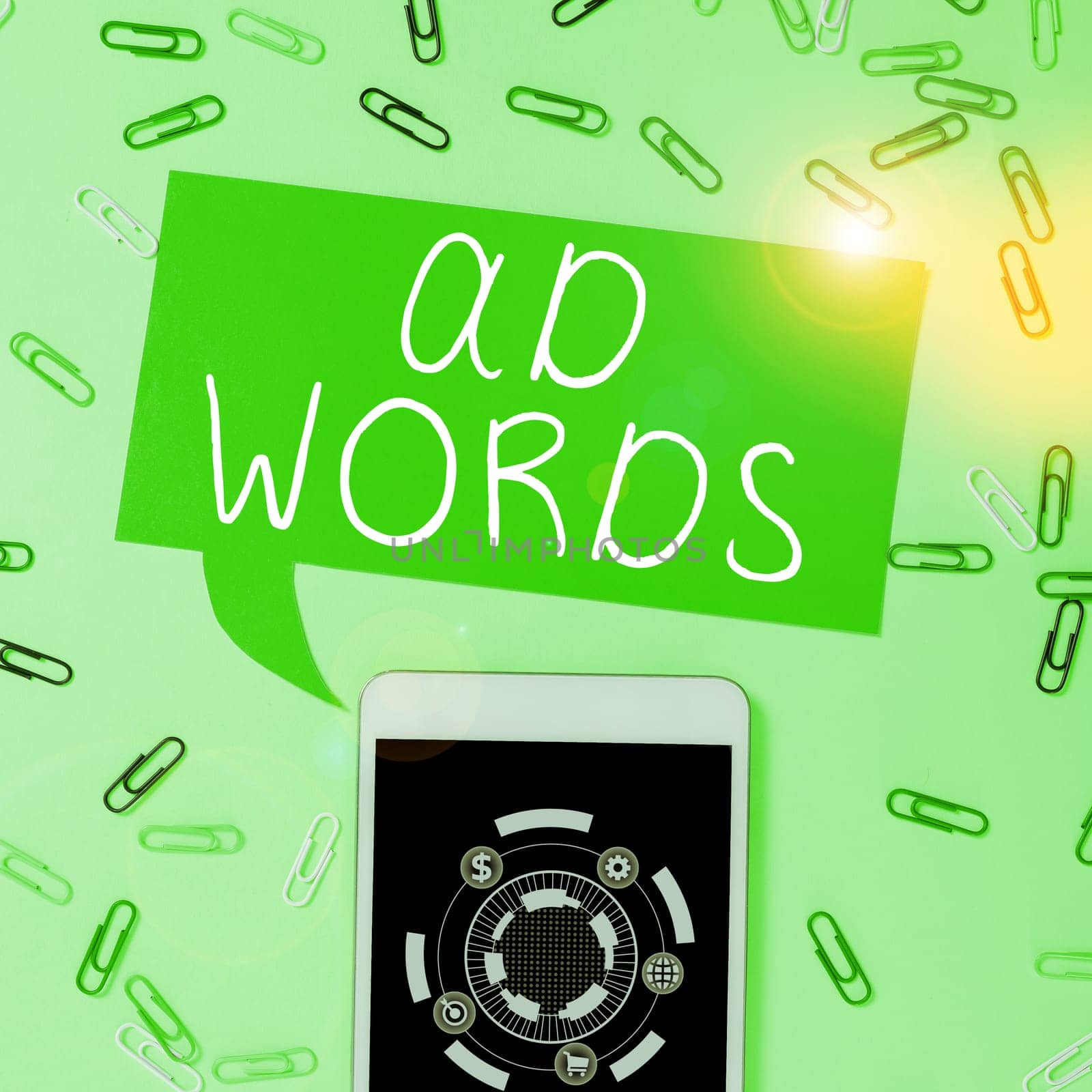 Inspiration showing sign Ad Words, Business concept oversee and control the various advertising activities