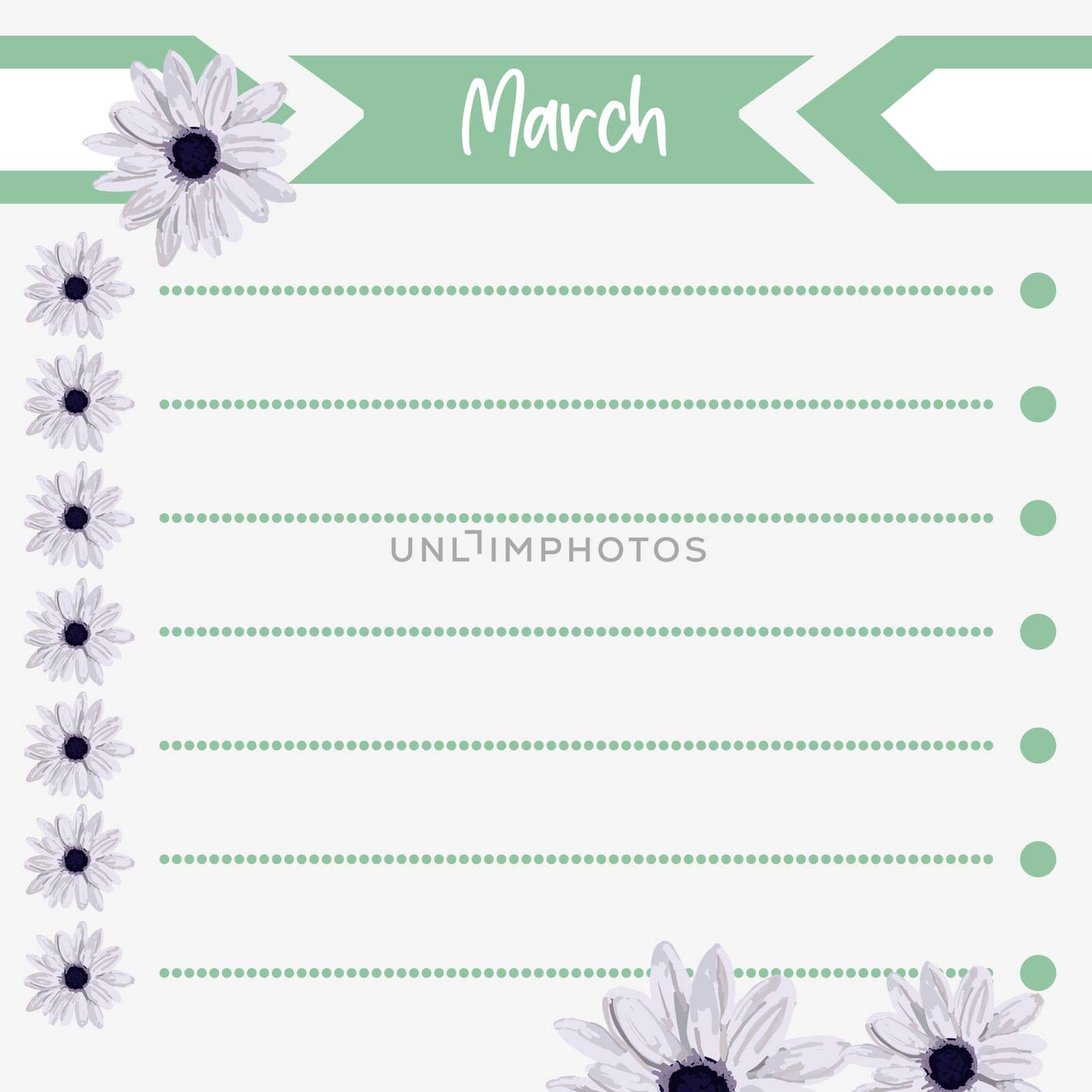 Minimalist planners. Bullet Journal. Cute and simple printable to do list. Business organizer page. Paper sheet.