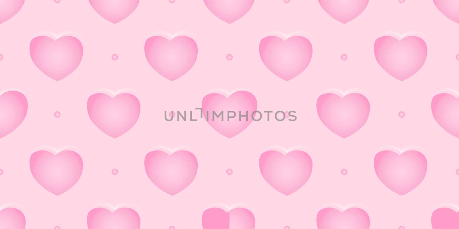 Seamless pattern in a simple style. hearts ornament on a pink background. The concept of romance.