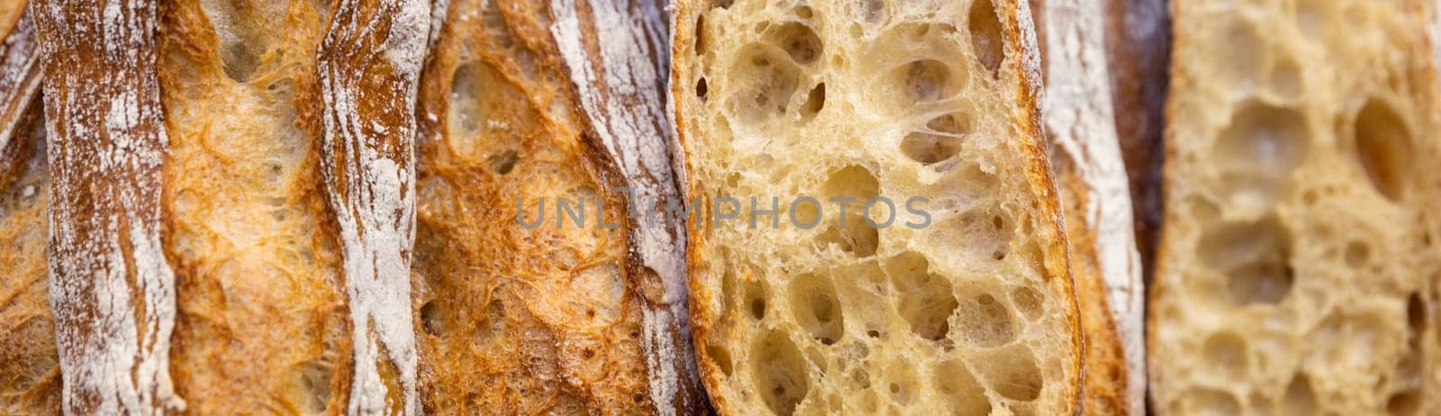Tasted and fresh beautiful bread named french baguette