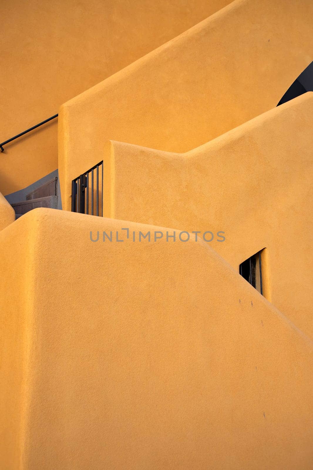 Abstract building shapes in Procida Island.