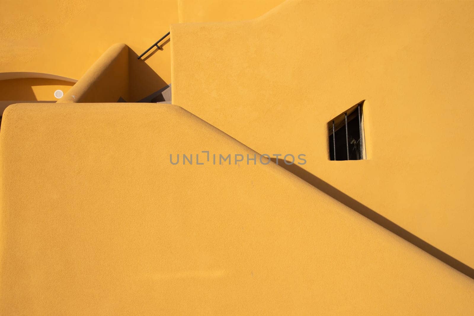 Abstract building shapes in Procida Island.