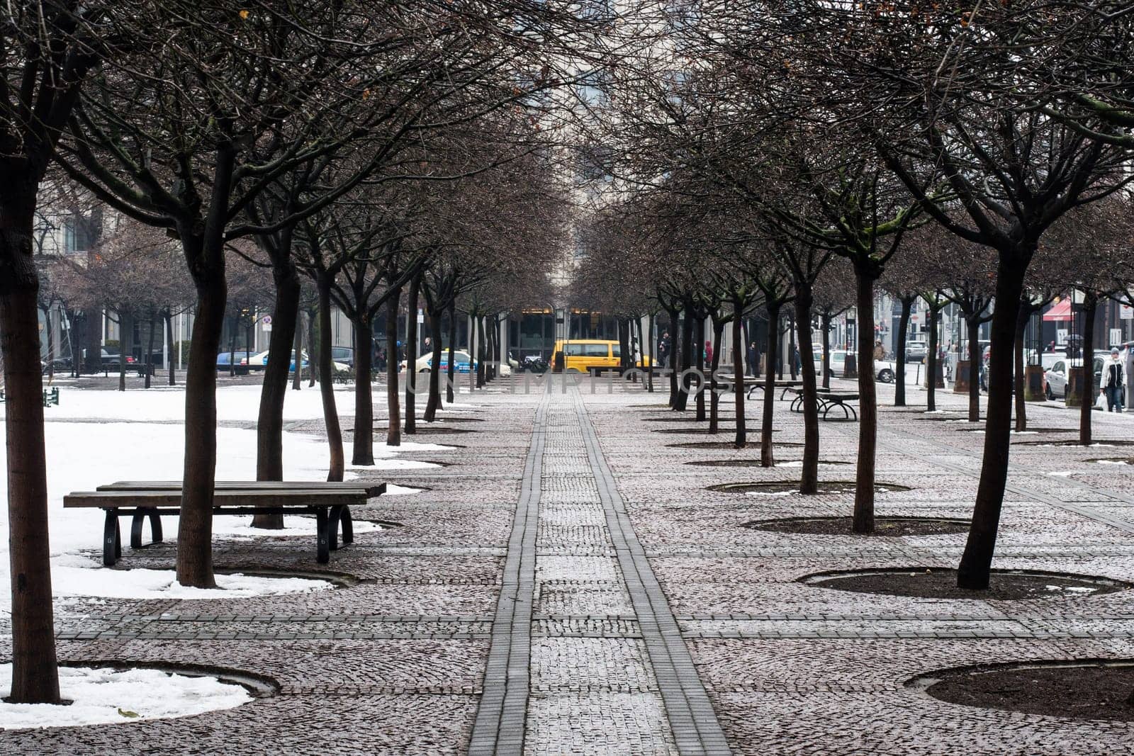 Berlin, Germany, February 2013: Gendarmenmarkt in winter