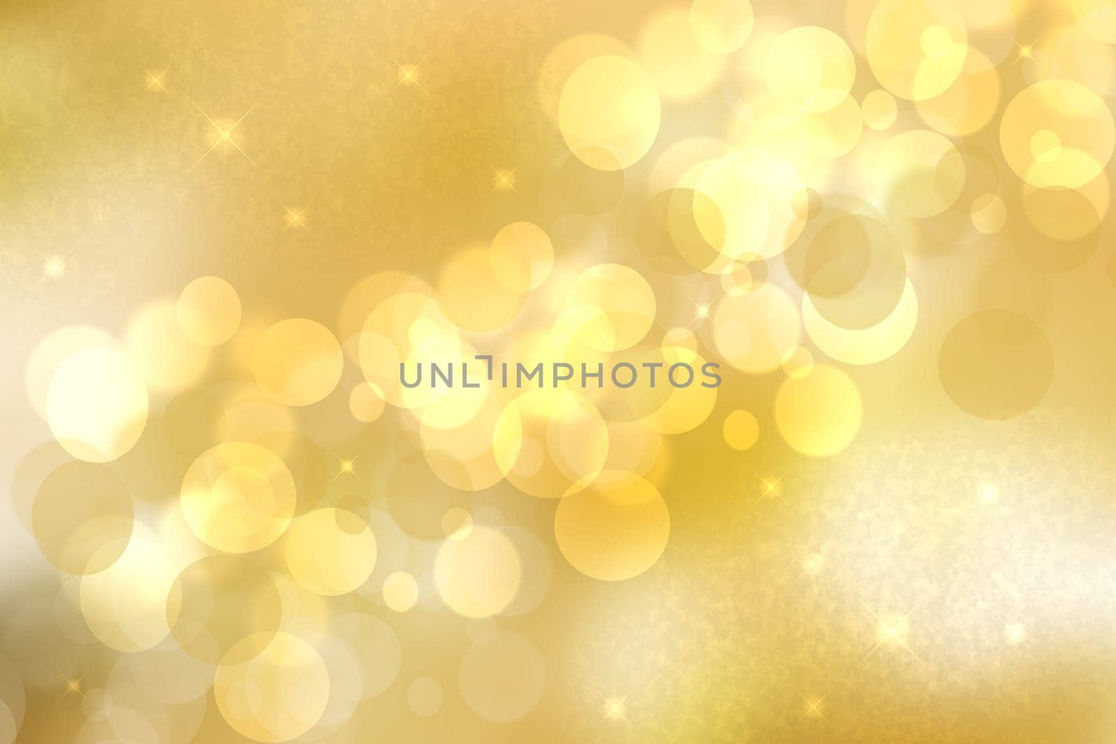 Abstract festive gold yellow glitter sparkle confetti background texture with stars and a frame. Made for party, valentine, wedding, invitation or other holidays. Card concept.