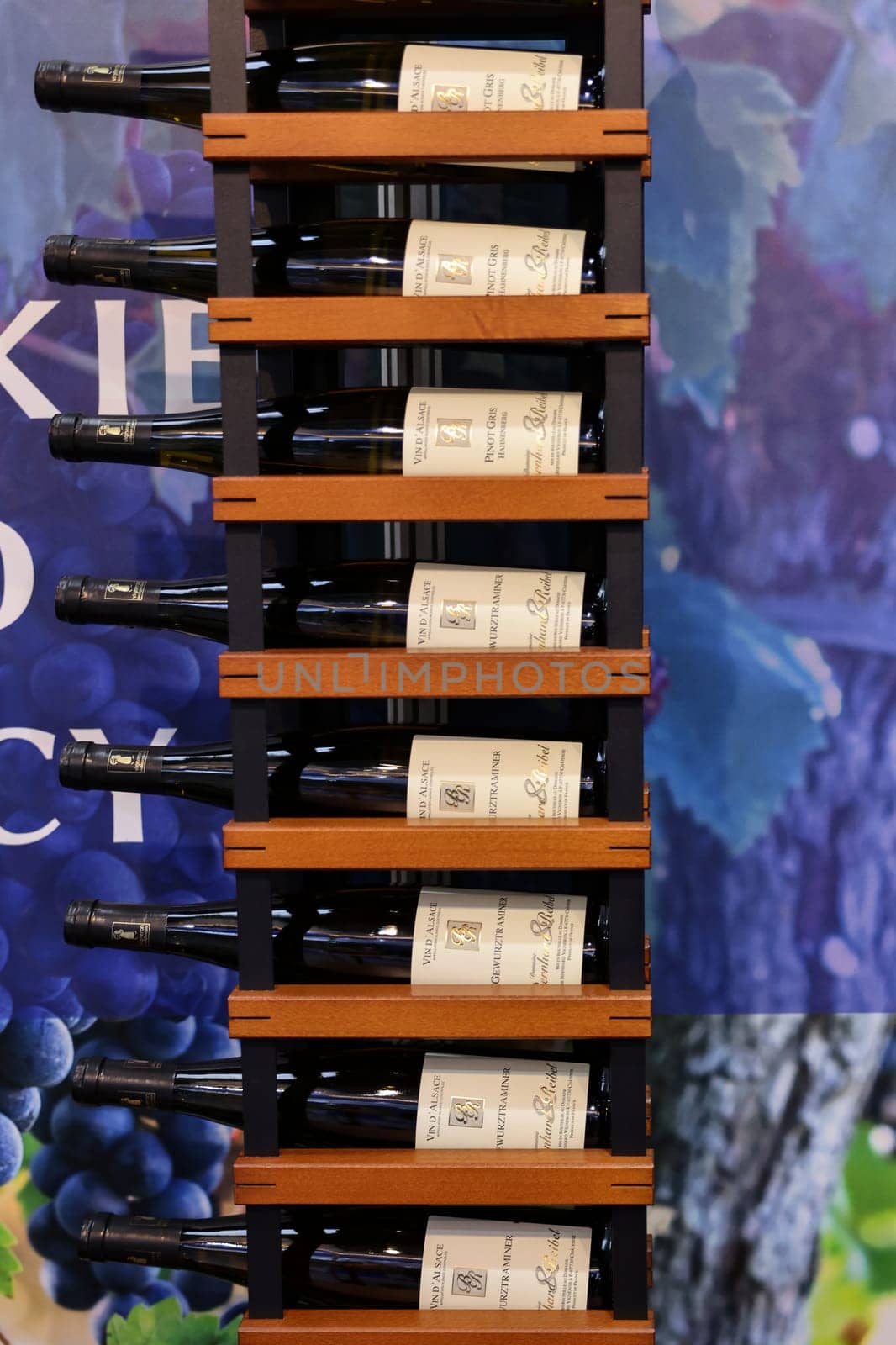 Cracow, Poland - November 17, 2022: International Wine Trade Fair ENOEXPO in Cracow. Producers of wine from all around the world meet the importers distributors and representatives.