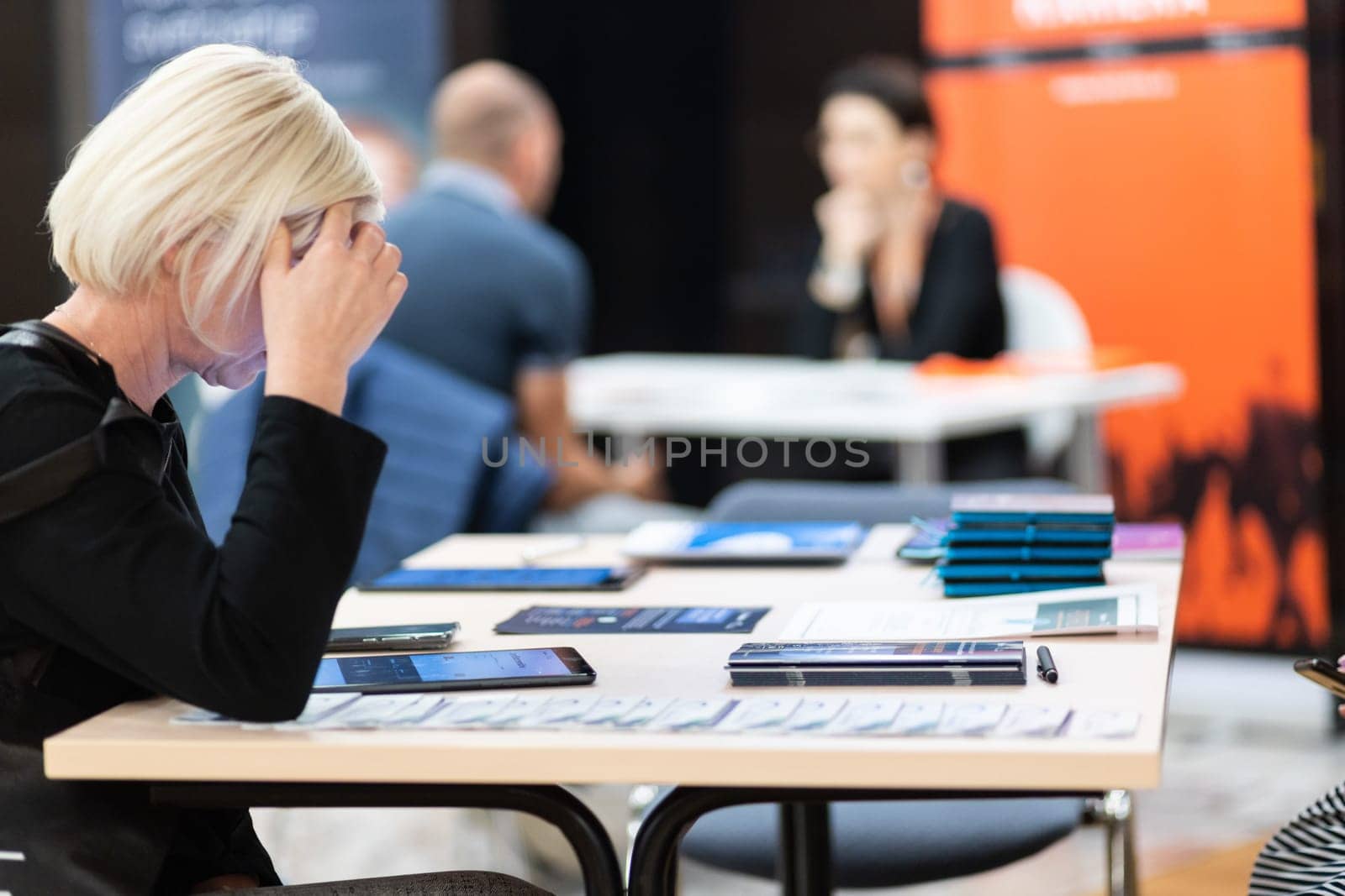 Job interview, employer or recruiter is interviewing and taking the applicant's work history, Specialized functional ability test, business conversation, manager resource employment and recruitment