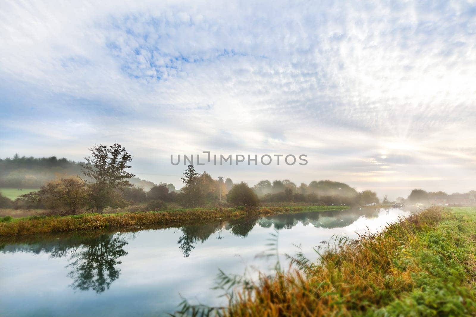 North Walsham in Norfolk Ebridge mill early sunrise on Dilham Canal. The mill was owned by Cubitt & Walker LTD from 1869 to 1998. The waterway was called the River Ant later renamed to North Walsham and Dilham Canal.