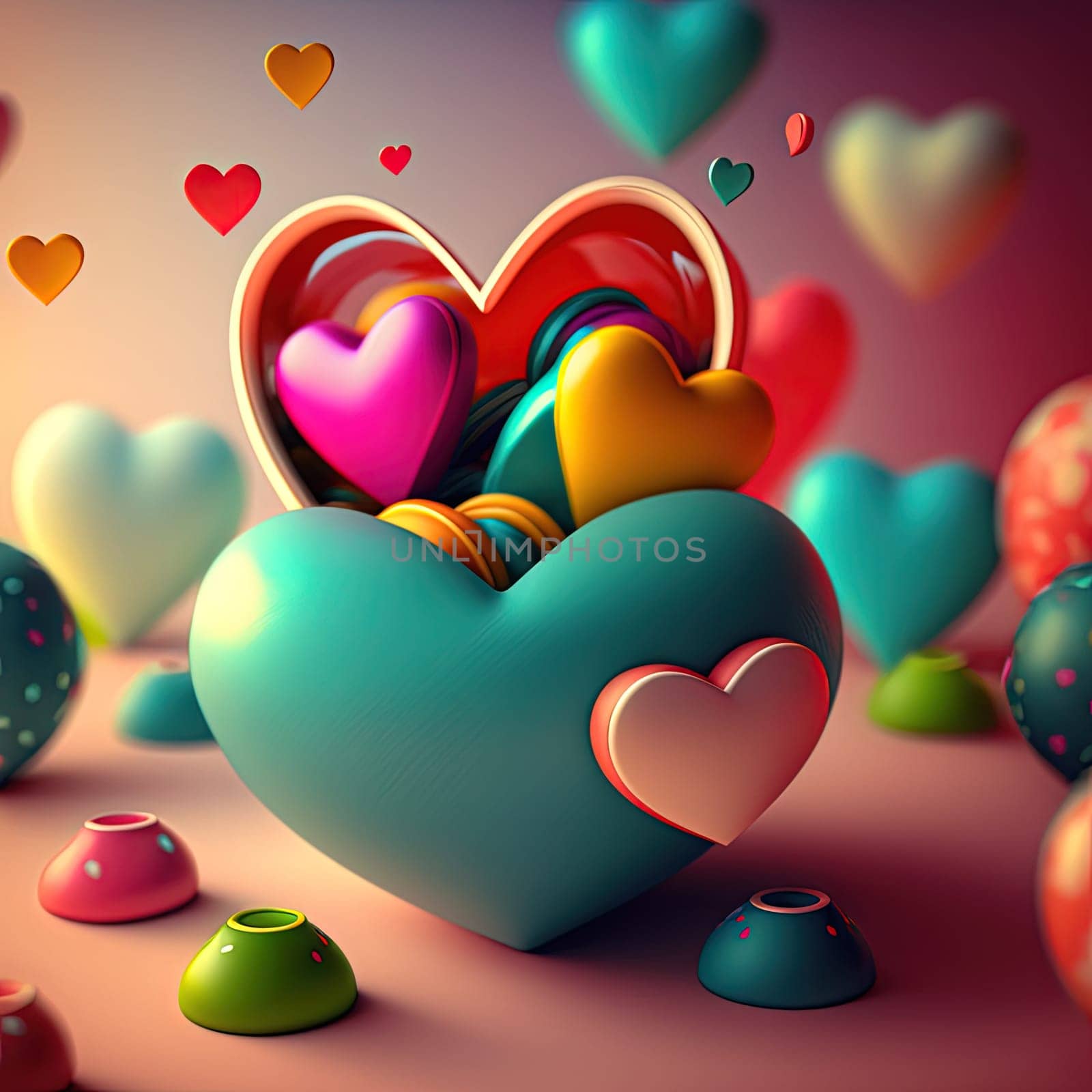 A romantic and whimsical image of a couple in a picturesque setting. The image is generated with the use of an AI.
