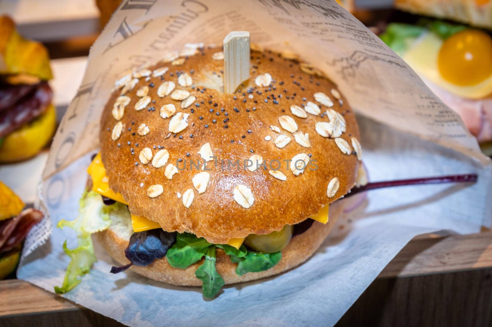 Nice and tasted hamburger ready to be eat