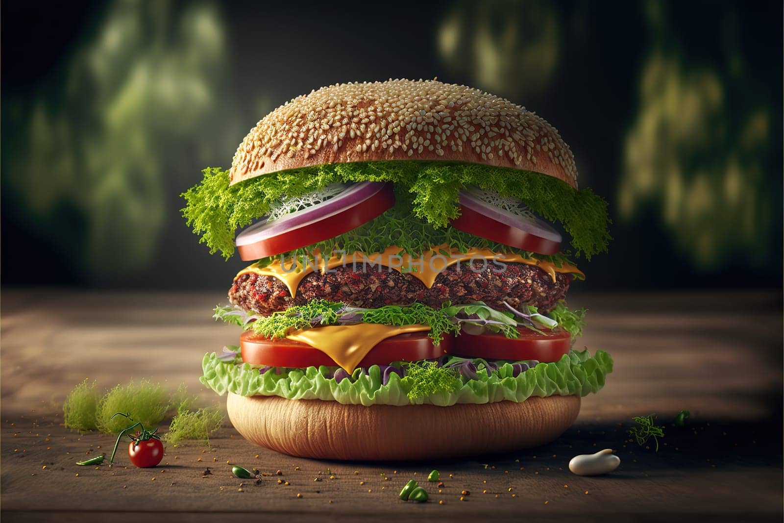 meatless hamburgers.