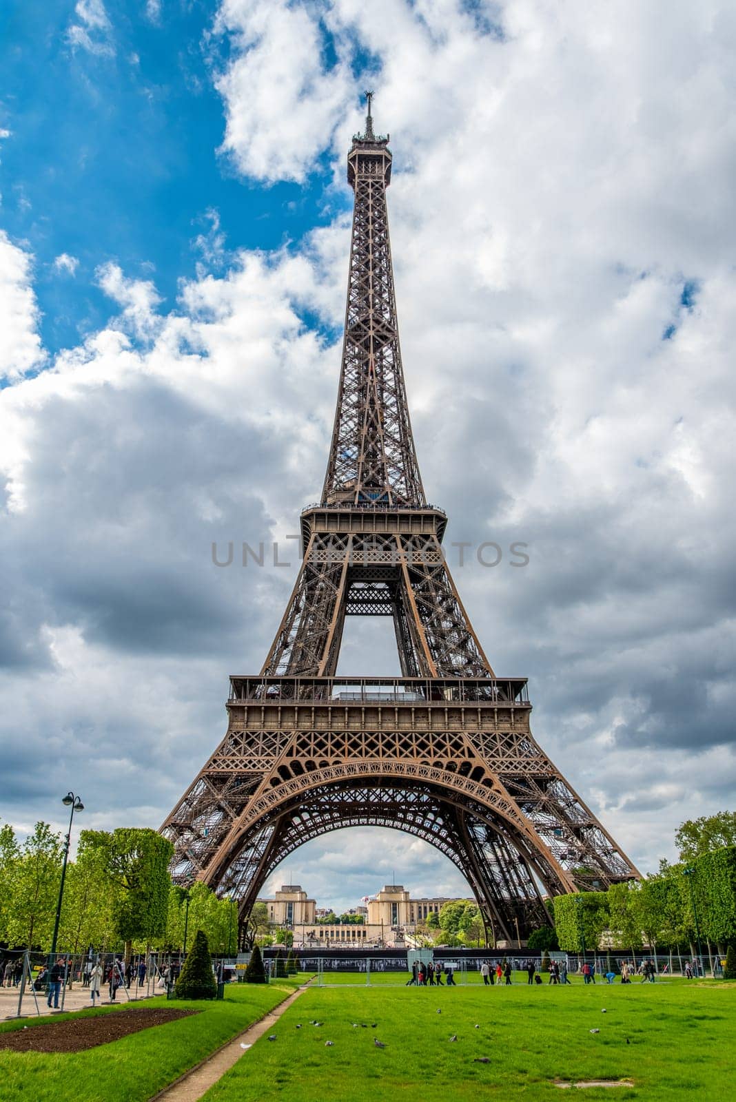 View of the Eiffel Tower in Summer, Paris, France