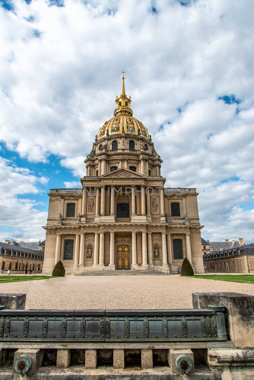 Famous Dome des Invalides with the tomb of Napoleon inside, Paris, France