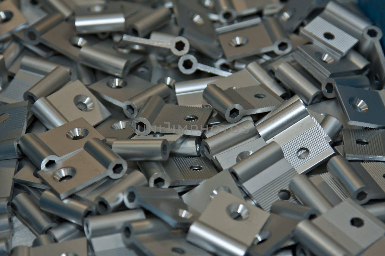 Aluminum hinges in a work box