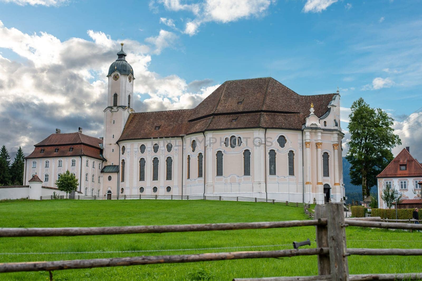 Old Rococo Pilgrimage Church Wieskirche in Bavaria, Germany
