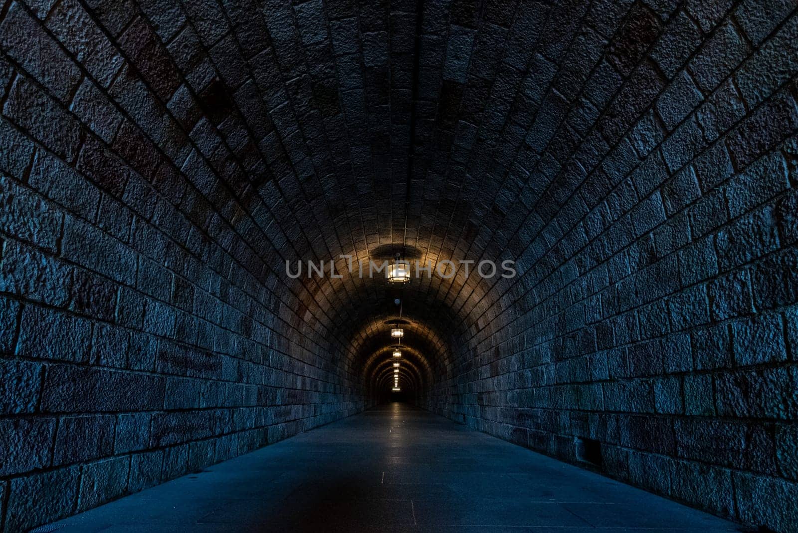 Hallway in the Mountain to the Kehlsteinhaus of Obersalzberg, Berchtesgarden, Germany