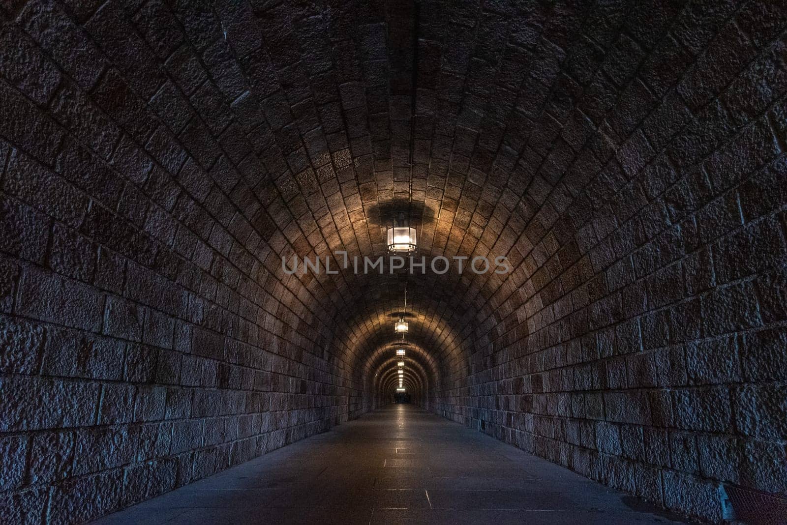 Hallway in the Mountain to the Kehlsteinhaus of Obersalzberg, Berchtesgarden, Germany