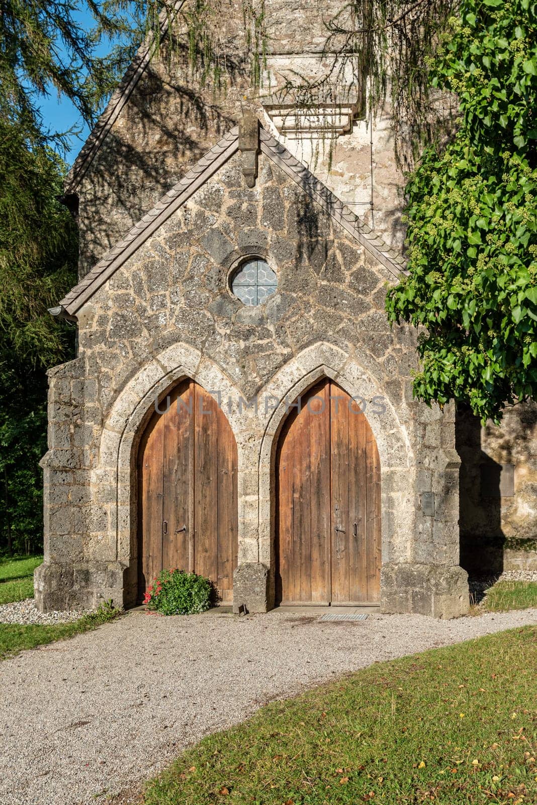 A small forgotten chapel on Herreninsel island in lake Chiemsee in Bavaria, Germany