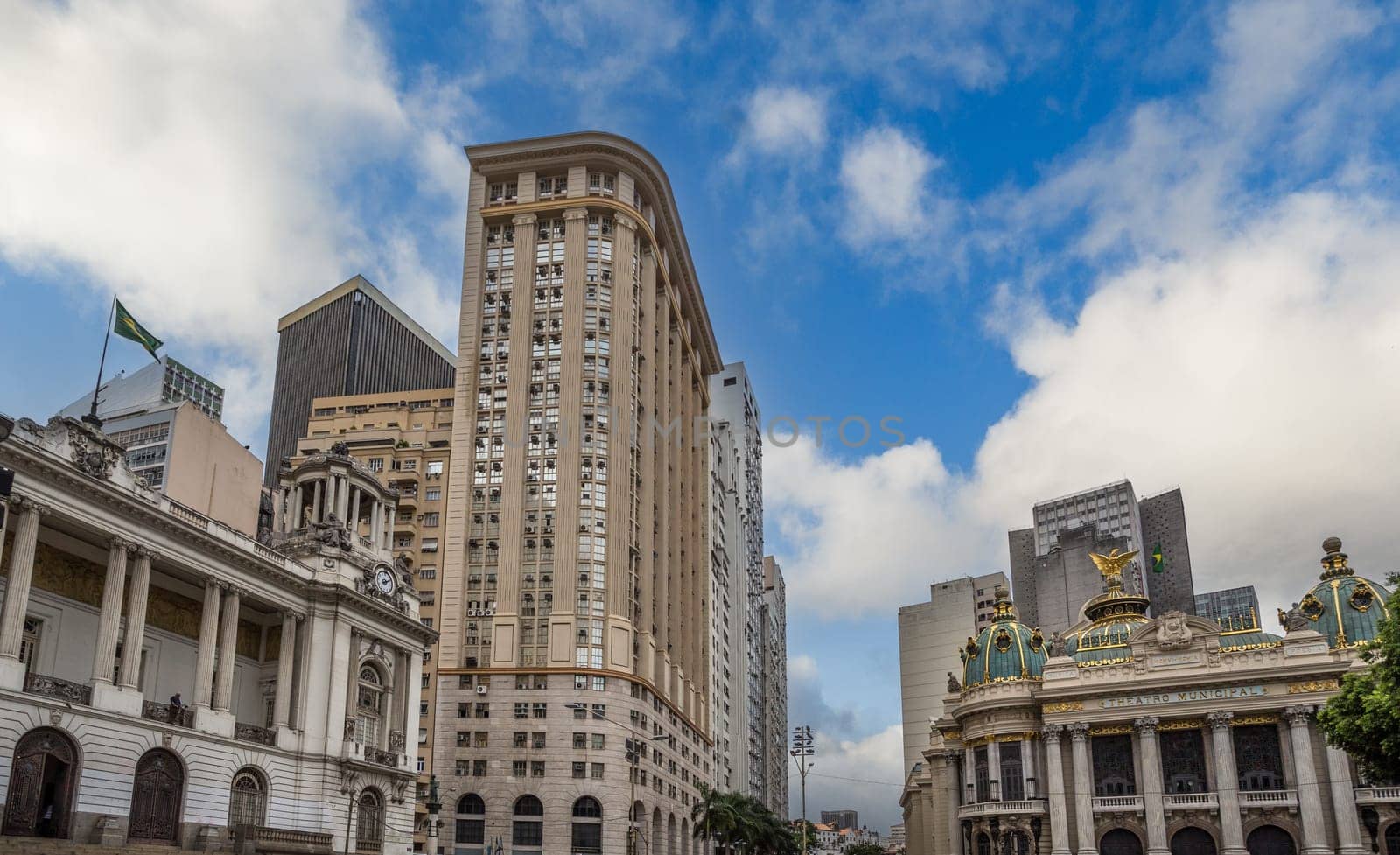 City Council Hall and Municipal theatre building, Rio de Janeiro downtown, Brazil