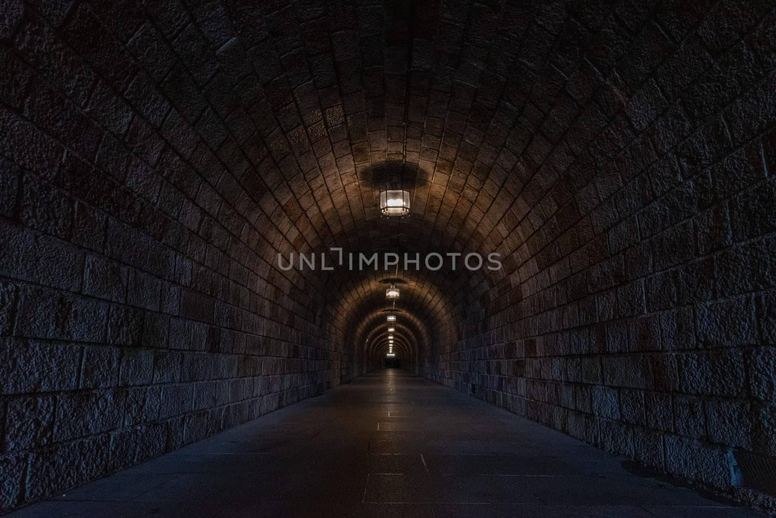 Hallway in the Mountain to the Kehlsteinhaus of Obersalzberg, Berchtesgarden, Germany