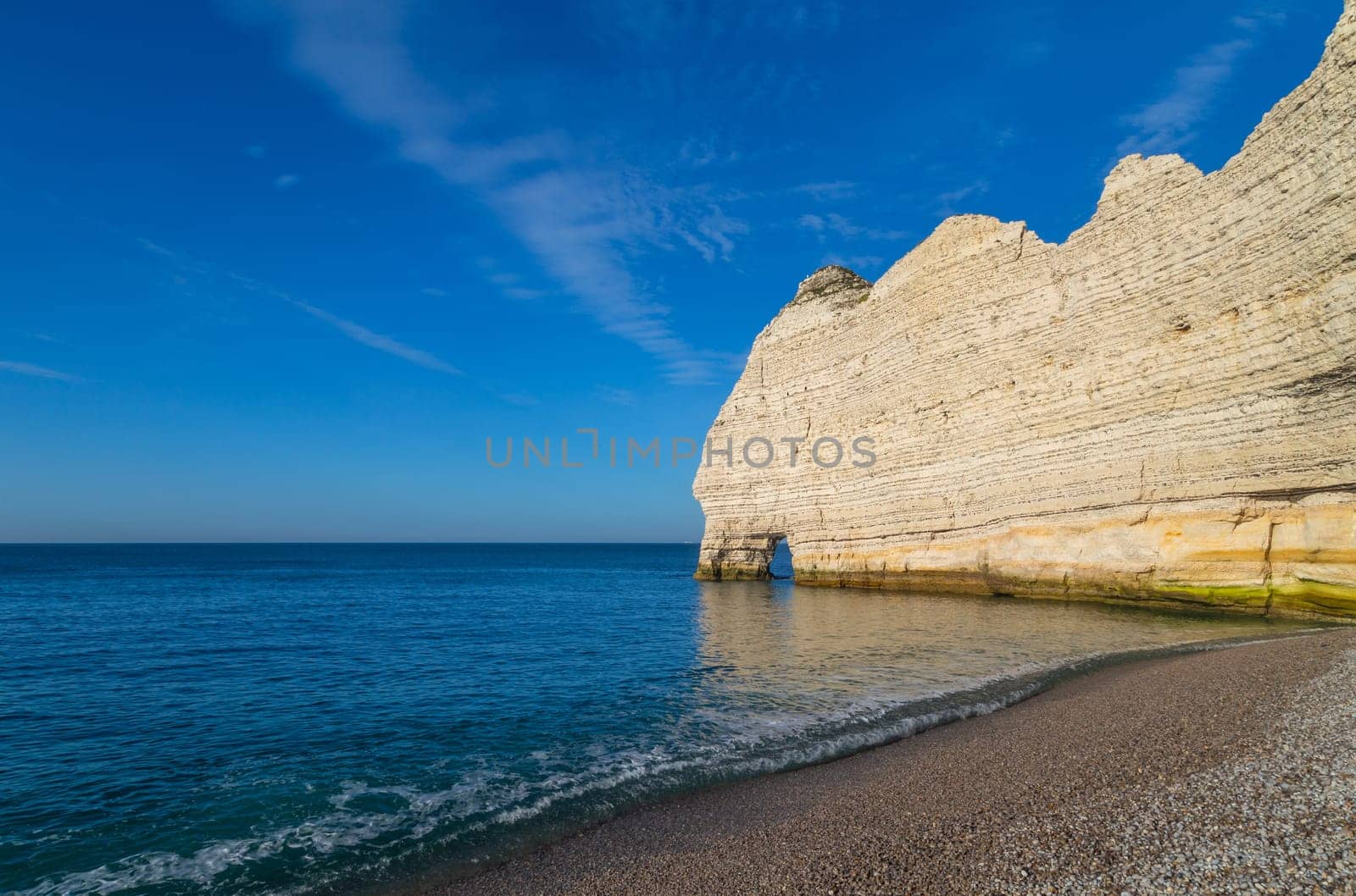 Limestone cliffs at Etretat, Coast of Normandy, France