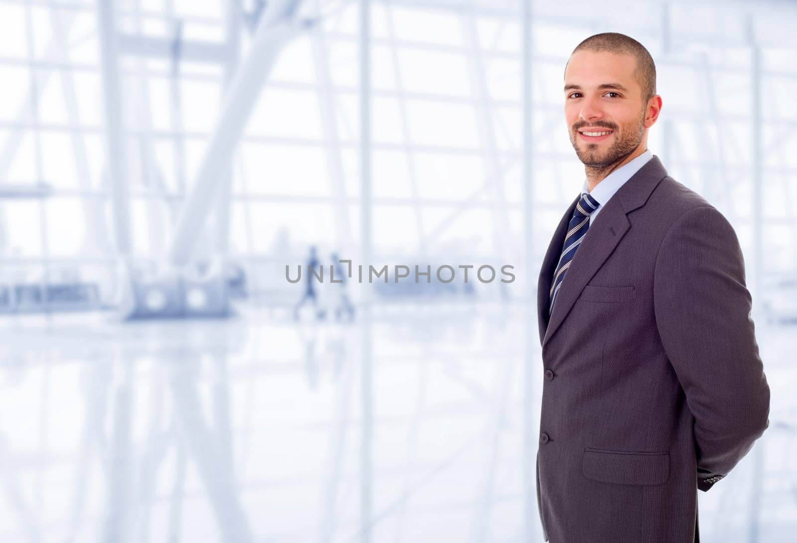 happy business man portrait at the office