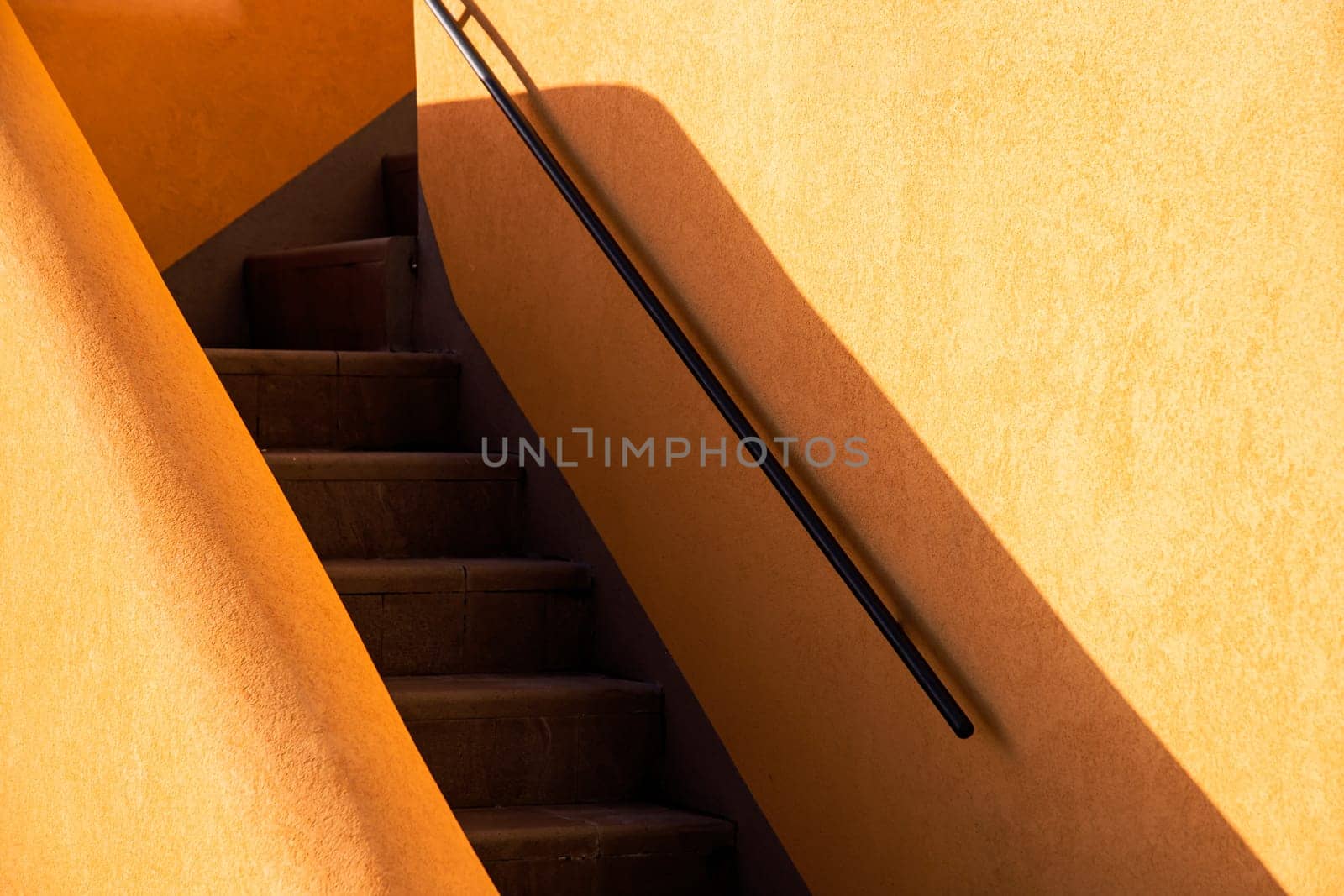 Abstract building shapes in Procida Island.