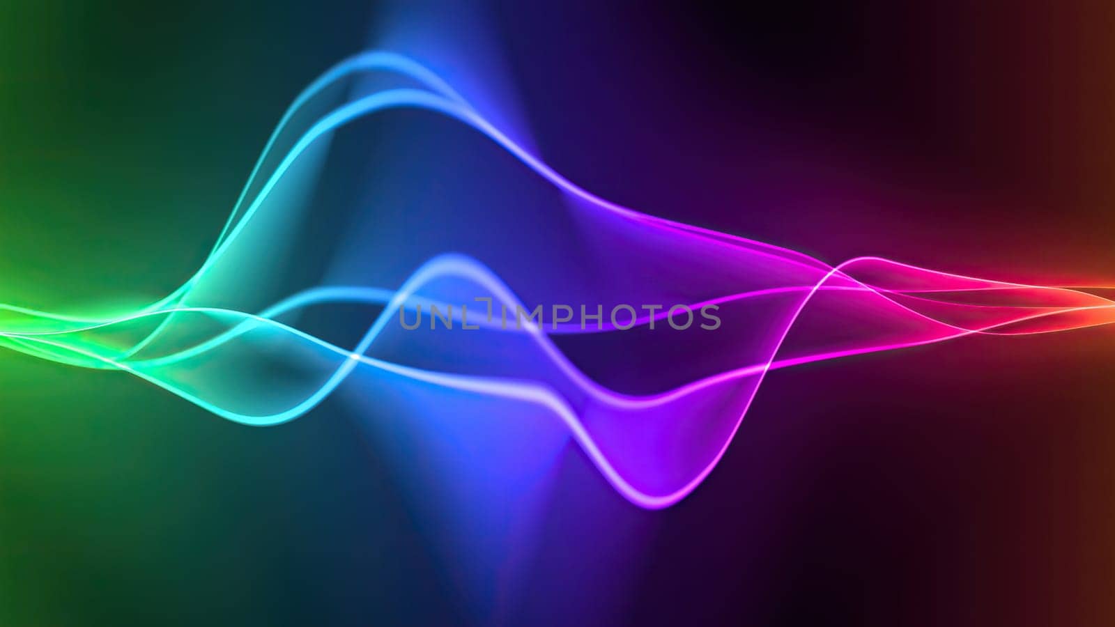 Wave line flowing rainbow color,Wave line flowing rainbow color