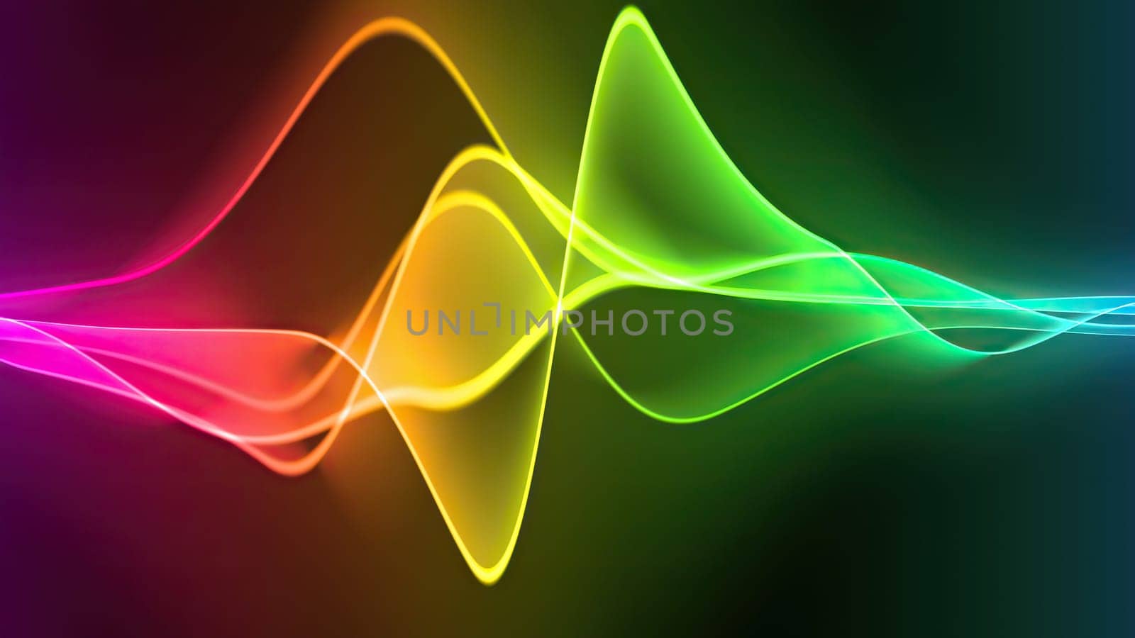 Wave line flowing rainbow color,Wave line flowing rainbow color