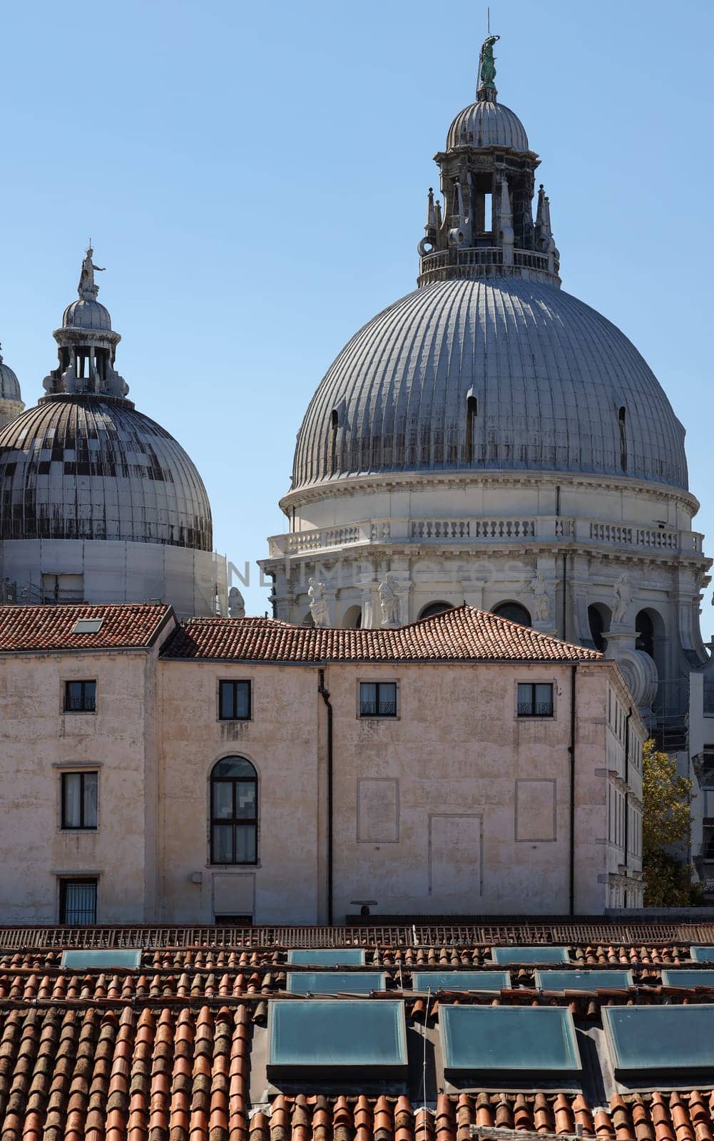 Domes of Santa Maria Della Salute in Venice. Italy