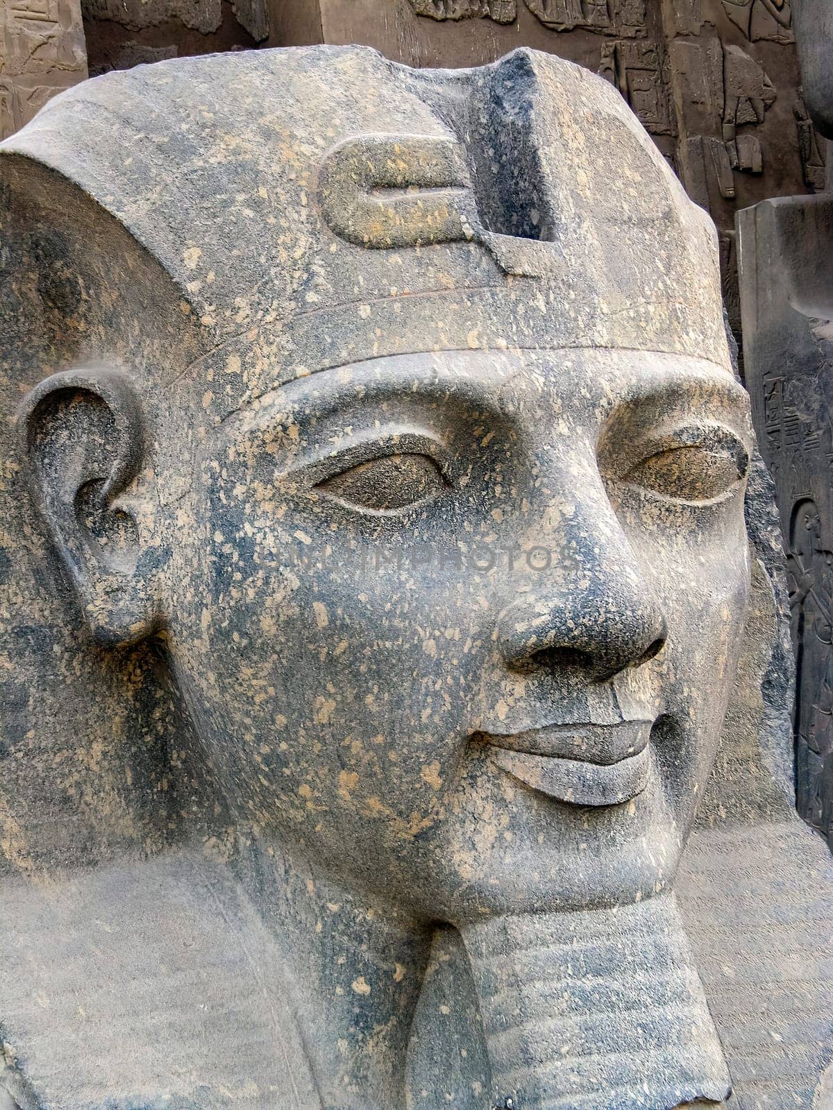 this is a statue of Ramses II At Luxor Temple Egypt.