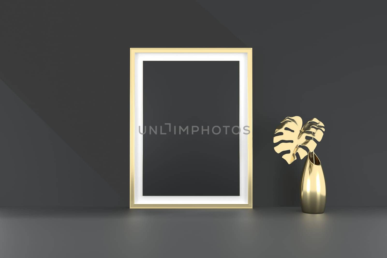 3d render of shop display. Abstract geometric podium background. Minimalist primitive shapes. Modern mockup. Blank template. Empty showcase.