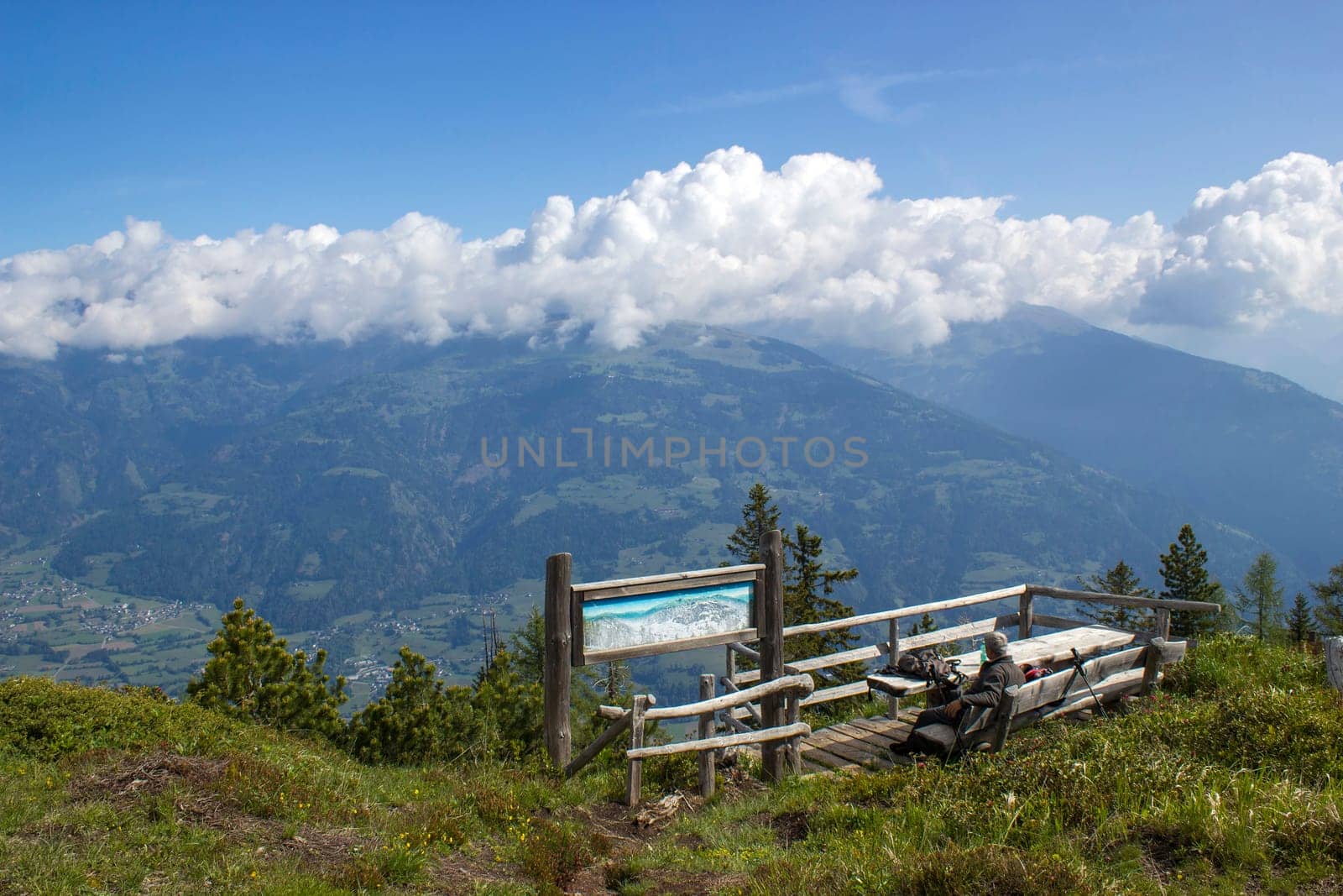 Landscape of Lienz Dolomites in Austria. Massive Alpine mountains. East Tyrol