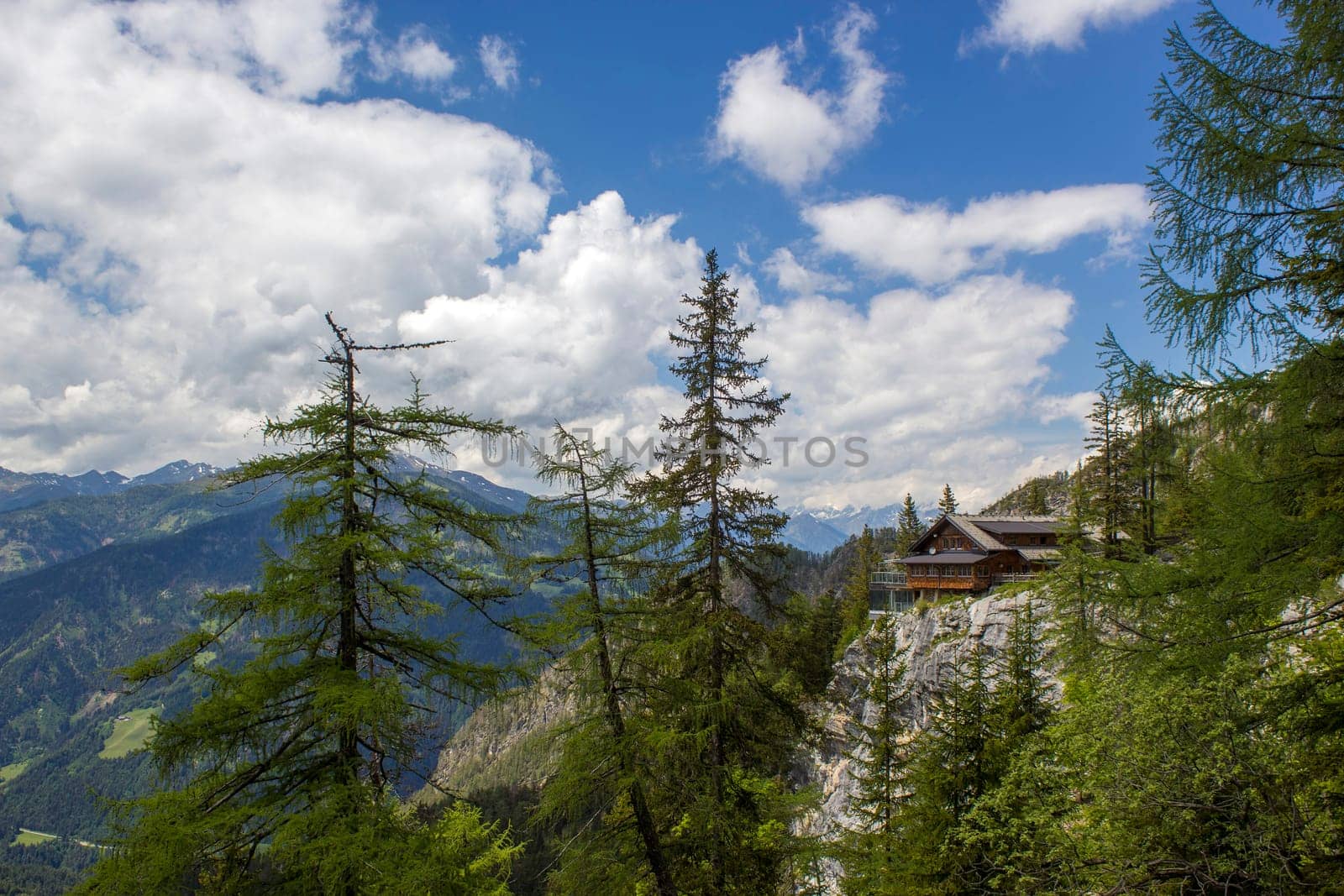 Landscape of Lienz Dolomites in Austria. Massive Alpine mountains. East Tyrol