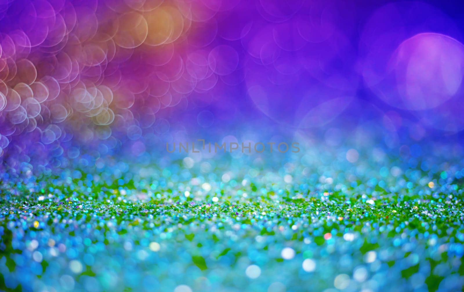 Glitter light abstract full color bokeh light blurred background