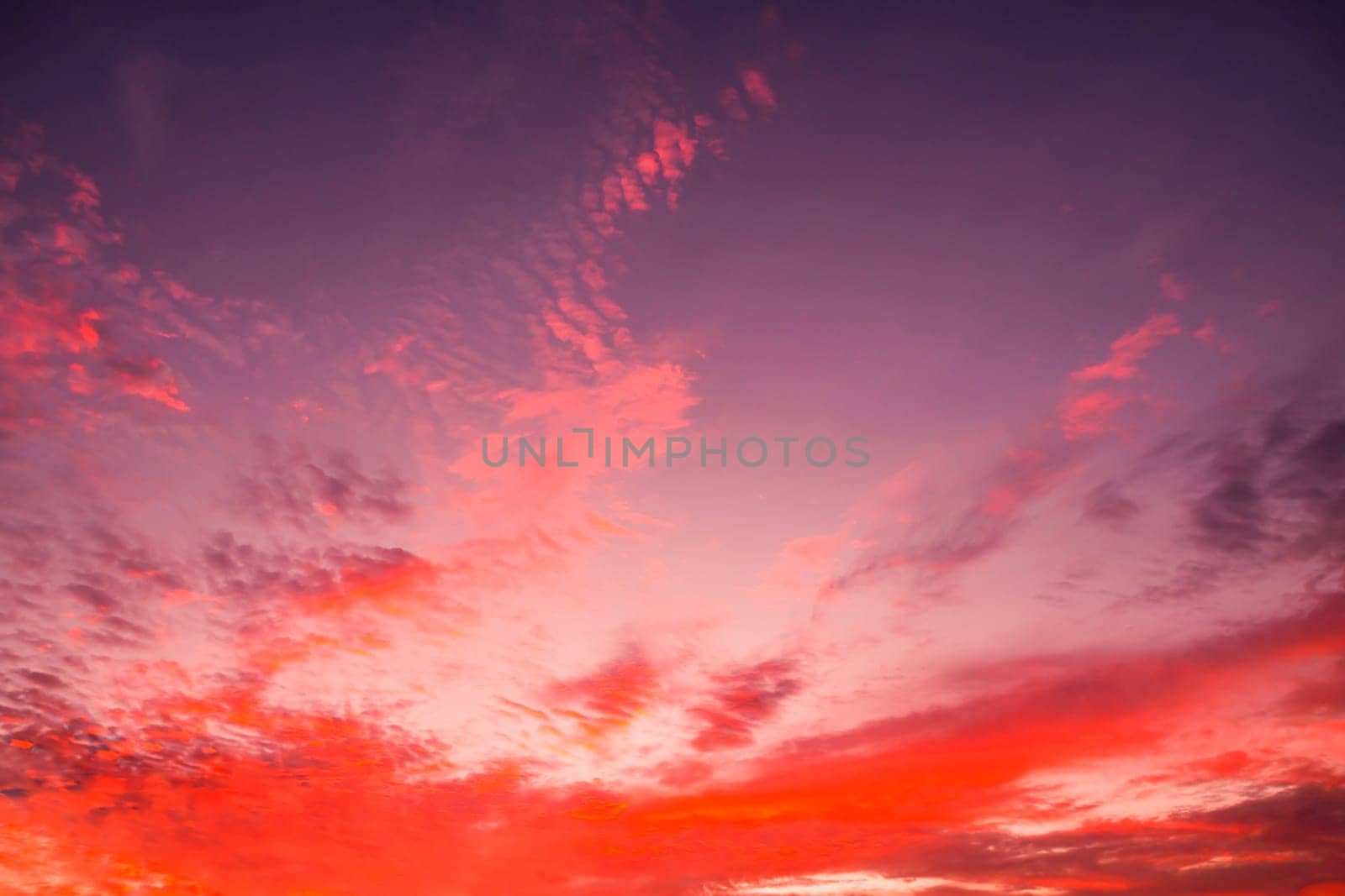 Abstract and pattern of cloud sky Calming coral, Orange, Trend color background, Pattern of colorful cloud and sky sunset or sunrise: Dramatic sunset in twilight, Beautyful of sky